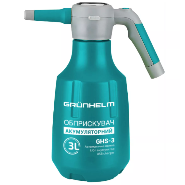 Обприскувач акумуляторний 3 л Grunhelm GHS-3 - Фото 1 Обприскувач акумуляторний 3 л Grunhelm GHS-3 - зображення 1
