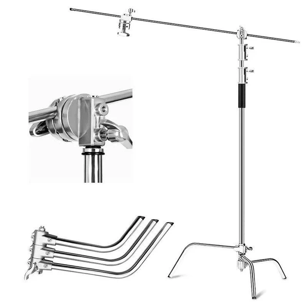 Профессиональная студийная стойка-журавль Profi-light C-Stand 330 см на колесах (с противовесом-сумкой) - Фото 7 Профессиональная студийная стойка-журавль Profi-light C-Stand 330 см на колесах (с противовесом-сумкой) - изображение 7