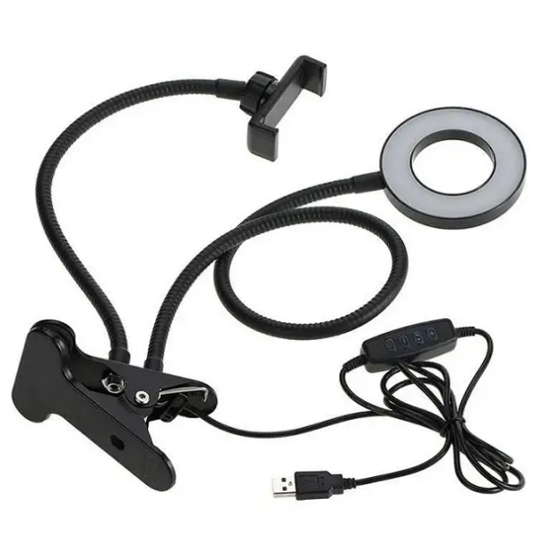 Держатель для телефона Professional Live Stream Pro с подсветкой LED / Черний - изображение 5