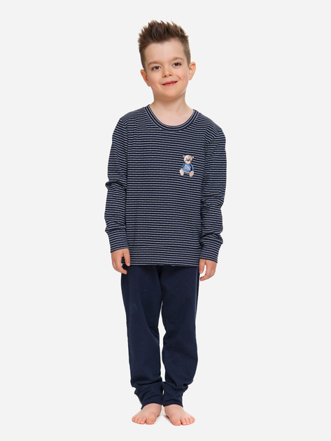 Дитяча піжама для хлопчика Doctor Nap PDB.5256 134-140 см Темно-синя (5902701180287) - зображення 2