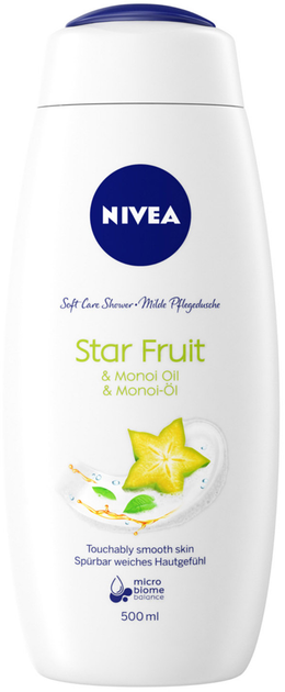 Żel pod prysznic Nivea Soft Care Shower Star Fruit & Monoi Oil 500 ml (9005800317892) - obraz 1