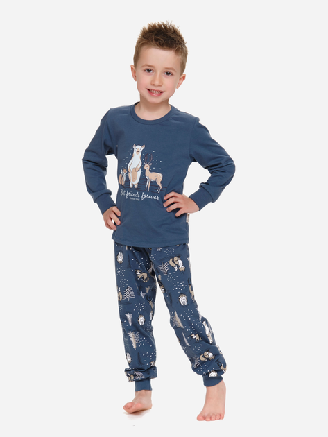 Дитяча піжама для хлопчика Doctor Nap PDU.4324 110-116 см Темно-синя (5902701184087) - зображення 1