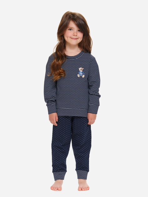Piżama dla dziewczynki Doctor Nap PDG.5255 146-152 cm Granatowa (5902701182328) - obraz 2