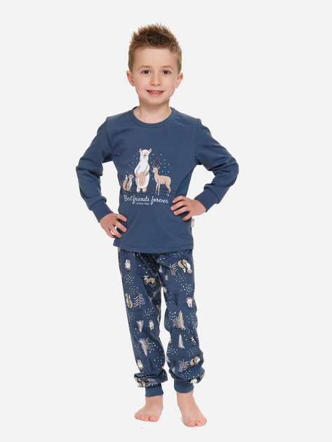 Підліткова піжама для хлопчика Doctor Nap PDU.4324 146-152 см Темно-синя (5902701184117) - зображення 2