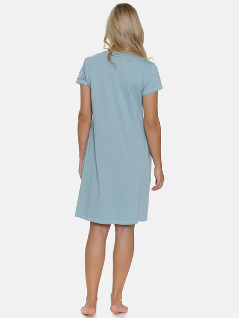 Нічна сорочка жіноча бавовняна Doctor Nap TCB.5336 XXL Блакитна (5902701195069) - зображення 2