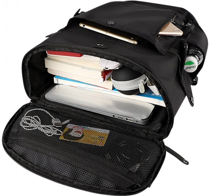 Рюкзак для ноутбука Sponge Tourist 15.4" Black (633632022111) - зображення 4