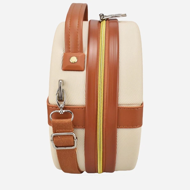 Бьюти-кейс Semi Line 5L Ecru/Brown (T5670-1) - Фото 5 Бьюти-кейс Semi Line 5L Ecru/Brown (T5670-1) - изображение 5