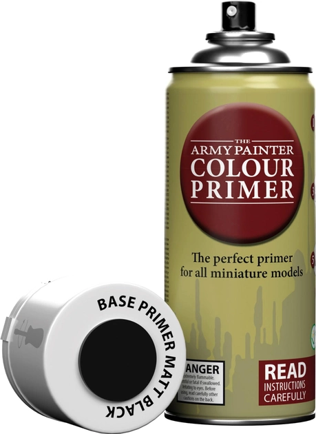 База-спрей The Army Painter Colour Primer Matt Чорний 400 мл (5713799300118) - зображення 1