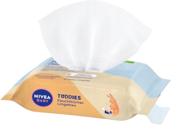 Серветки Nivea Baby Біорозкладні Toddies 57 шт (9005800369235) - зображення 2