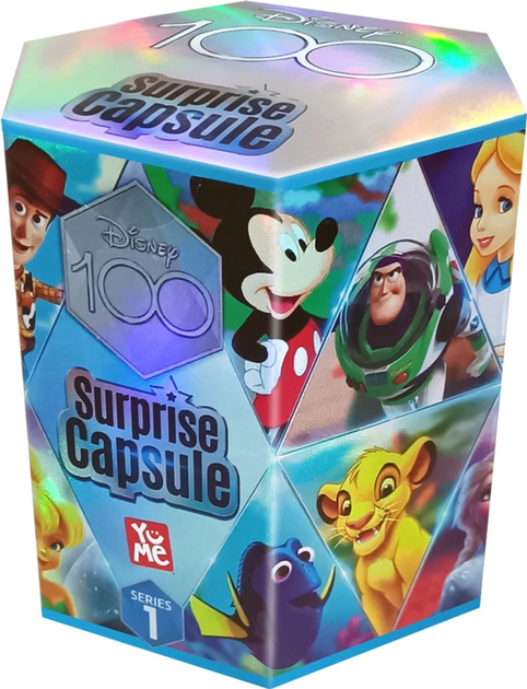 Zestaw figurek YuMe Toys Disney 100 Surprise Capsule Series 1 Standard 2 szt (4895217595533) - obraz 1