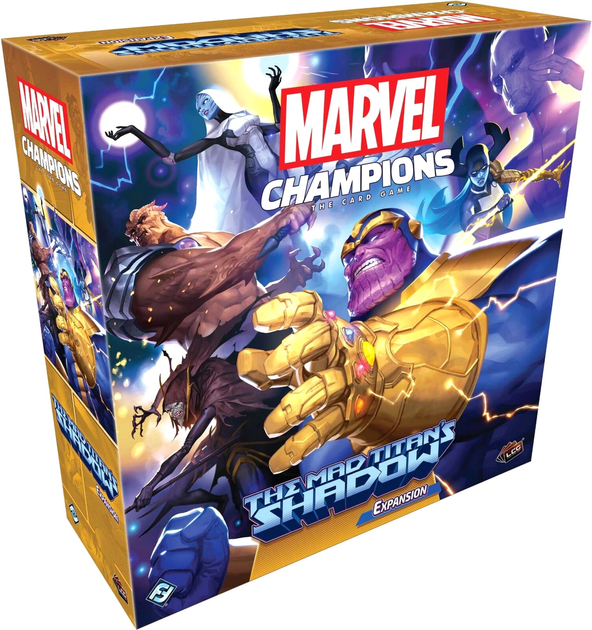 Додаток до настільної гри Marvel Champions Fantasy Flight Games: The Mad Titan's Shadow Expansion (0841333113162) - зображення 1