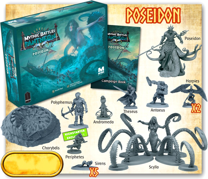Додаток до настільної гри Monolith Mythic Battles: Pantheon Poseidon (3760271440086) - зображення 2