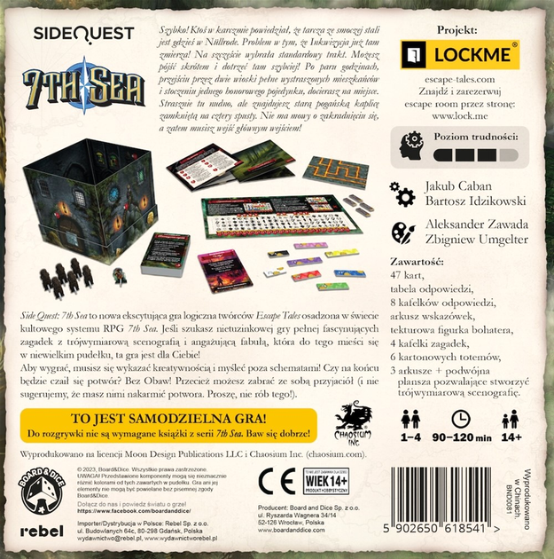 Настільна гра Rebel SideQuest 7th Sea (5902650618541) - зображення 6