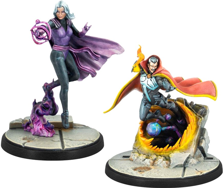 Zestaw figurek do złożenia i pomalowania Atomic Mass Games Marvel Crisis Protocol Doctor Strange & Clea 2 szt (0841333112448) - obraz 3