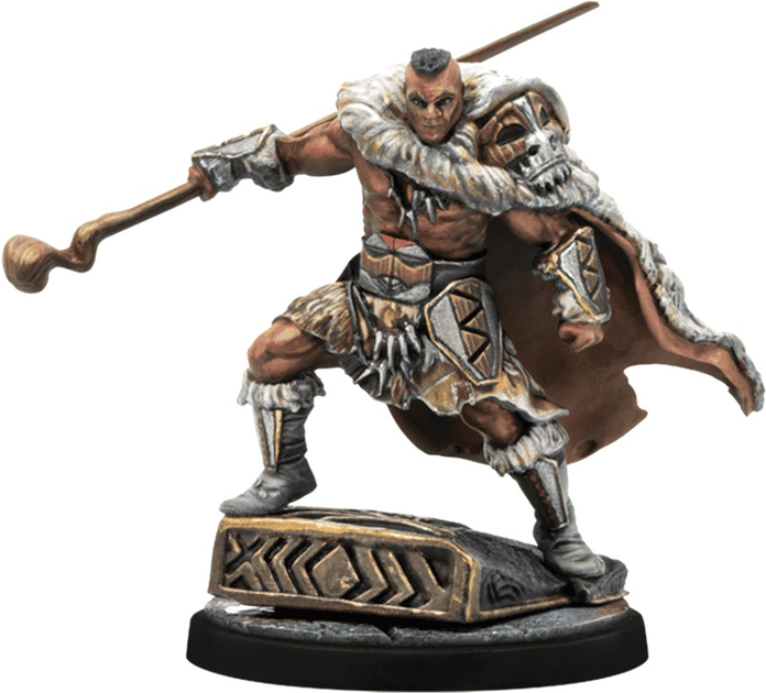 Zestaw figurek do złożenia i pomalowania Atomic Mass Games Marvel Crisis Protocol Klaw & MBaku 2 szt (0841333122713) - obraz 3