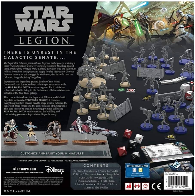 Zestaw figurek do złożenia i pomalowania Fantasy Flight Games Star Wars Legion Clone Wars 39 szt (0841333109202) - obraz 2