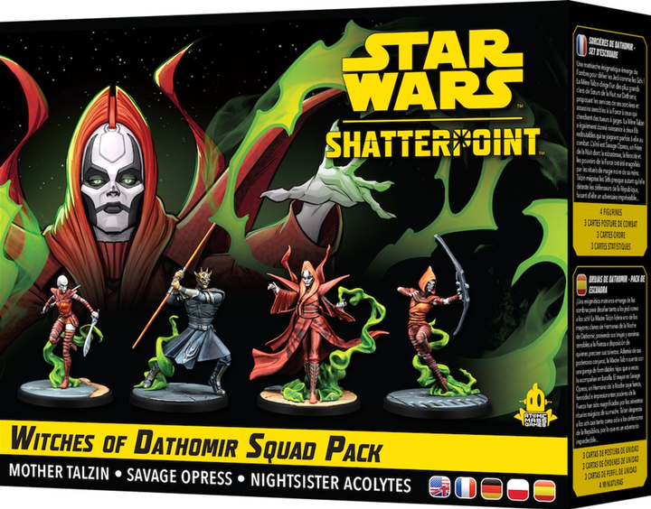 Набір фігурок для складання та розфарбовування Atomic Mass Games Star Wars Shatterpoint Witches of Dathomir Mother Talzin 4 шт (0841333122355) - зображення 1