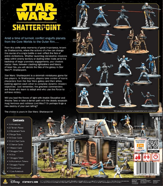 Набір фігурок для складання та розфарбовування Atomic Mass Games Star Wars Shatterpoint Basic 16 шт польське видання (0841333121549) - зображення 3