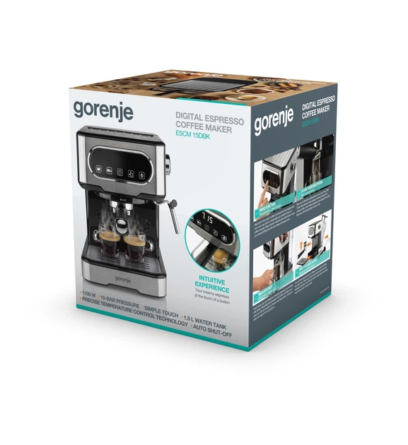 Кофеварка Gorenje (ESCM15DBK) - Фото 2 Кофеварка Gorenje (ESCM15DBK) - изображение 2