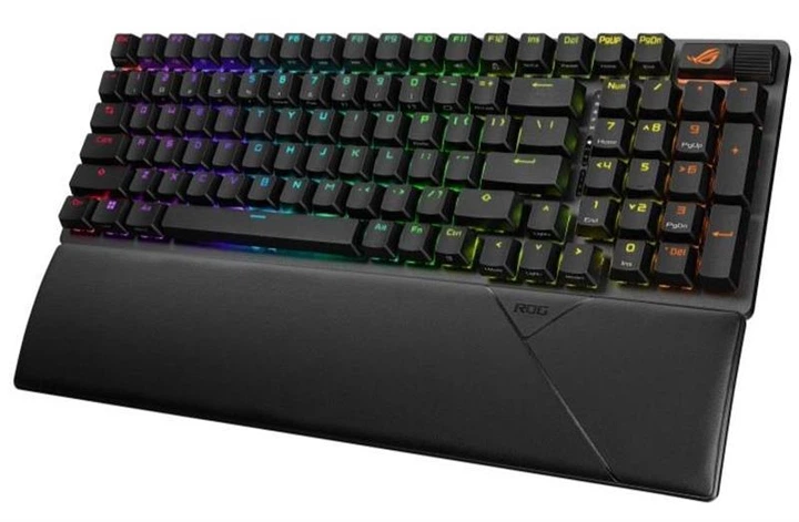 Клавиатура беспроводная Asus ROG Strix Scope II 96 RGB NX Wireless Black (90MP037A-BKUA01) - Фото 3 Клавиатура беспроводная Asus ROG Strix Scope II 96 RGB NX Wireless Black (90MP037A-BKUA01) - изображение 3