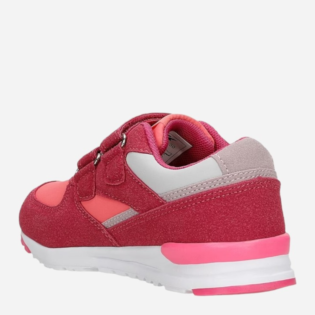 Buty sportowe dziecięce dla dziewczynki na rzepy Bartek 15042903 30 Różowe z czerwonym (5904699046132) - obraz 3