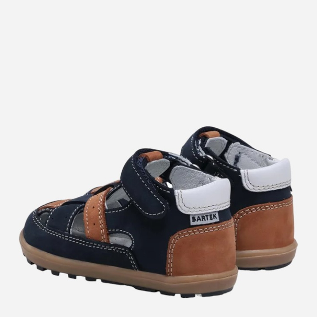 Дитячі сандалії для хлопчика Bartek 11694-004 23 Синій/Коричневий (5903607649489) - зображення 4