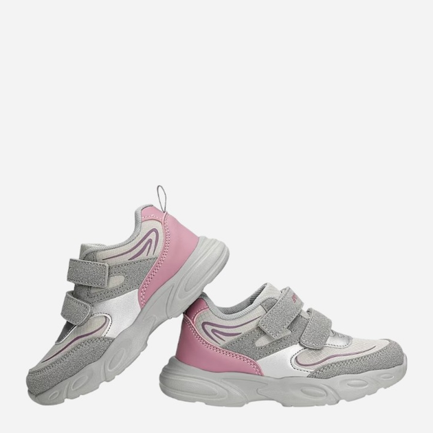 Buty sportowe dziecięce dla dziewczynki na rzepy Bartek 11043002 22 Srebrne (5904699045074) - obraz 4