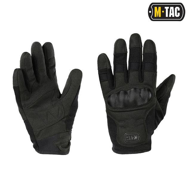 Тактичні рукавички із вбудованим захистом M-Tac Assault Tactical Mk.6 Black (Чорні) Розмір XL - зображення 1