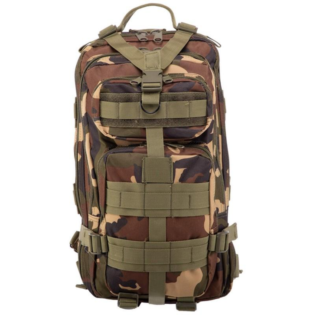 Рюкзак тактический штурмовой SP-Sport ZK-5502 размер 40x22x17см 15л Камуфляж Woodland - изображение 2