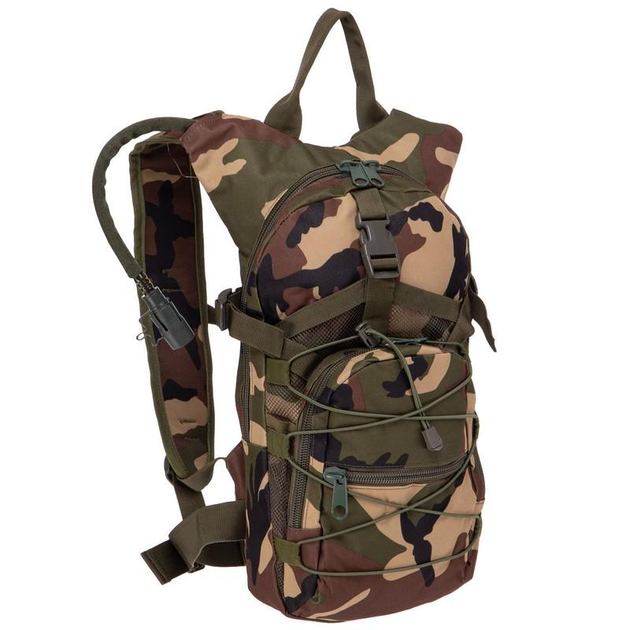 Рюкзак з гідратом KMS SP-Sport MS-019 8л 45х25х7см камуфляж Woodland - зображення 1