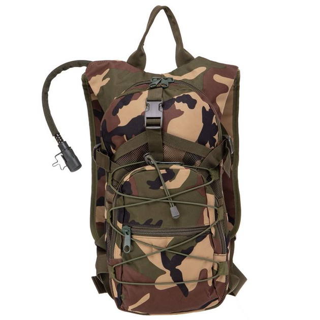 Рюкзак з гідратом KMS SP-Sport MS-019 8л 45х25х7см камуфляж Woodland - зображення 2