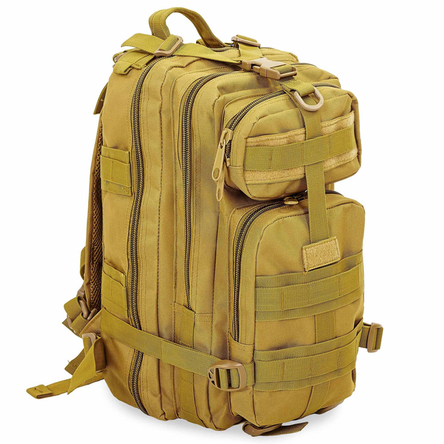 Рюкзак тактический штурмовой SILVER KNIGHT 3P размер 43x22x18см 17л Хаки - изображение 1
