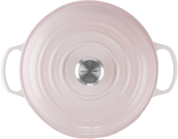 Brytfanna żeliwna z pokrywką Le Creuset Gourmet Professional Pot Round Różowy 2.2 l (21180267774430) - obraz 4