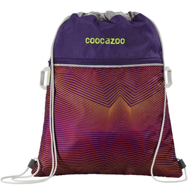 Worek-plecak na buty Coocazoo RocketPocket II Fix Soniclights Purple 43x34 cm (4047443425904) - obraz 1