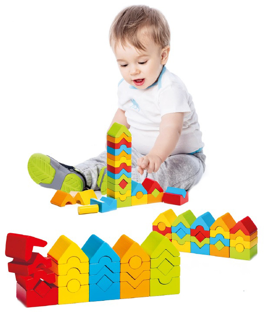 Drewniana Wieżyczka Cubika LD 13 25 elementów (4823056515016) - obraz 3