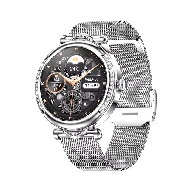 Смарт часы Smart Caring Fashion Vip Женские 2 ремешка Silver - изображение 4
