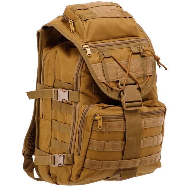 Рюкзак тактический штурмовой трехдневный SP-Sport ZK-15 размер 44x29x20см 25л Хаки - изображение 1