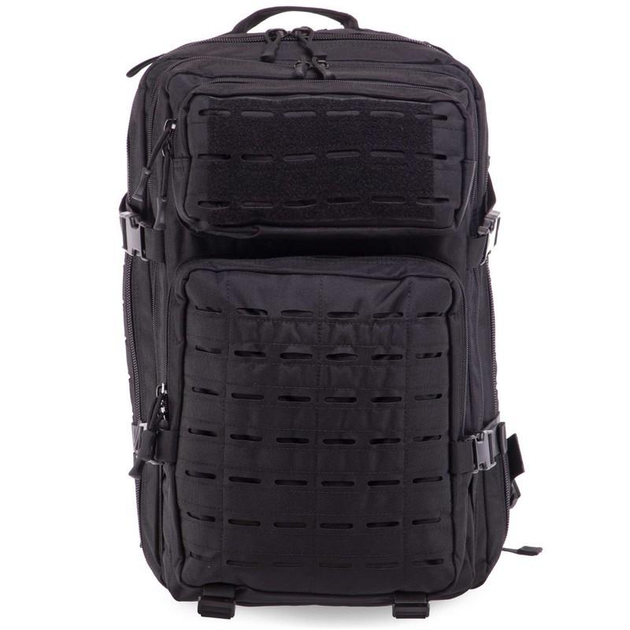 Рюкзак тактичний триденний штурмовий SP-Sport TY-8819 розмір 50x29x23см 34л Чорний - зображення 2