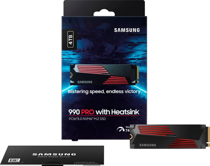 SSD накопитель 4 TB Samsung 990 PRO with Heatsink (MZ-V9P4T0CW) - изображение 8