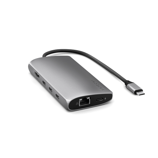 Адаптер Satechi USB-C Multiport Adapter 8K with Ethernet V3 Space Gray (ST-P8KEM) - изображение 3