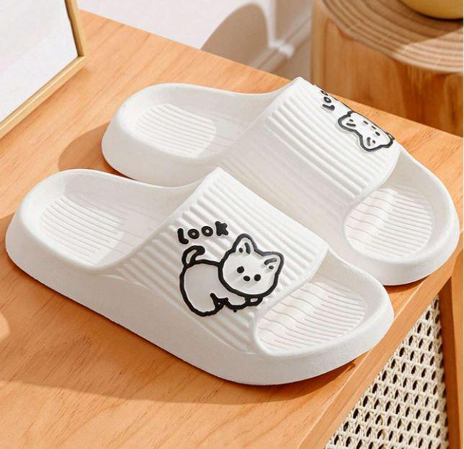 Женские шлепанцы пенка foam Котик ТМ W2104/2ТС 39 Белый – Оригинальная ...