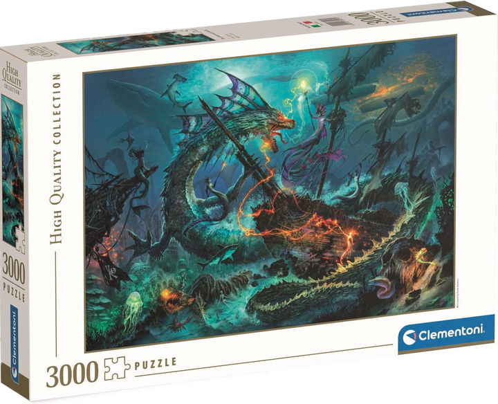 Puzzle Clementoni The Underwater Battle 3000 elementów (8005125330232) - obraz 1