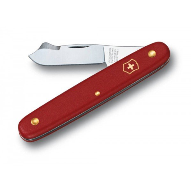 Складной швейцарский садовый нож Victorinox Vx39040 Garden 100 мм красный - изображение 1