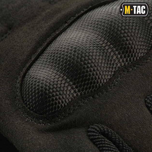 Тактические перчатки со встроенной защитой M-Tac Assault Tactical Mk.6 Black (Черные) Размер M - изображение 2