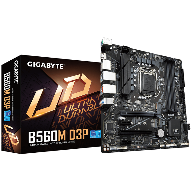 Материнська плата Gigabyte GA-B560M-D3P s1200 Intel B560 2xDP/HDMI 2xM.22.5GbE +GbE LAN mATX - зображення 4