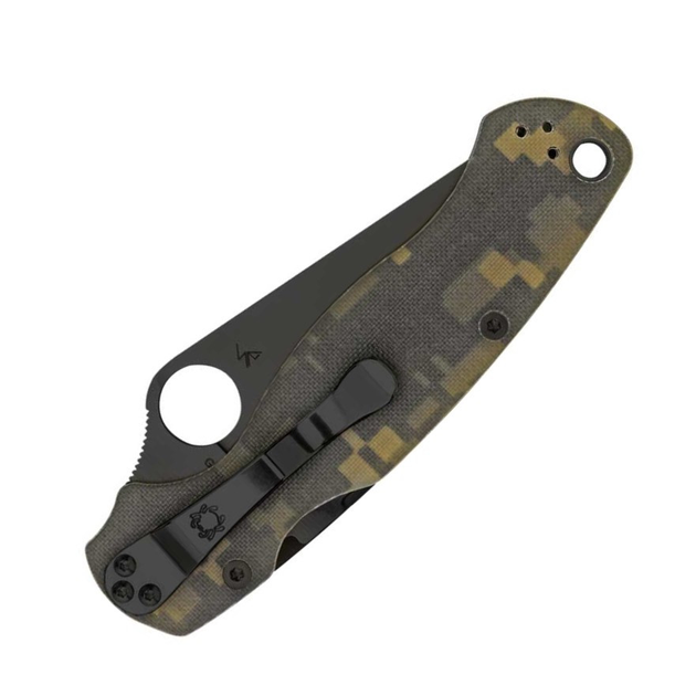 Нож складной Spyderco Para-Military 2 Black Blade замка Compression Lock C81GPCMOBK - изображение 2