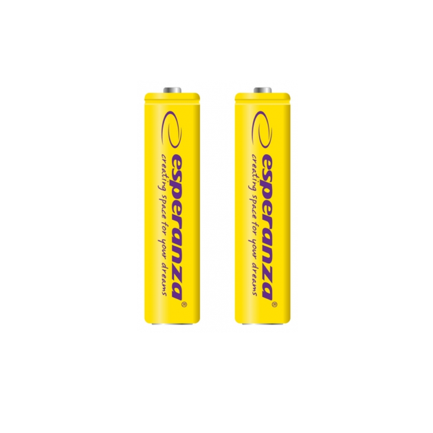Акумулятор Ni-MH AAA Esperanza EZA101Y 1000 mAh у блістері 2шт Жовтий - Фото 1 Акумулятор Ni-MH AAA Esperanza EZA101Y 1000 mAh у блістері 2шт Жовтий - зображення 1