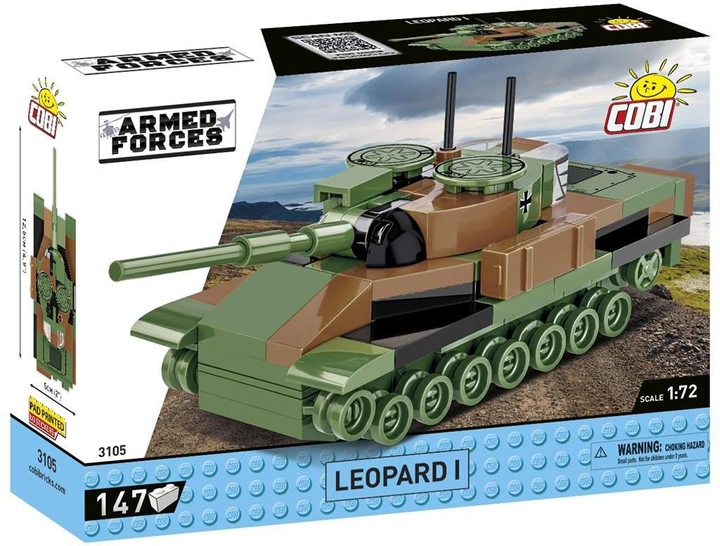 Klocki Cobi Armed Forces Leopard I 147 elementów (5902251031053) - obraz 1