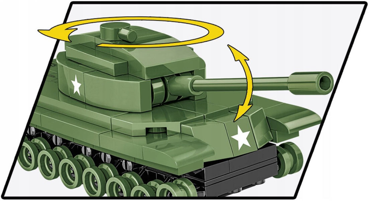 Klocki konstrukcyjne Cobi Armed Forces Patton M48 127 elementów (5902251031046) - obraz 4