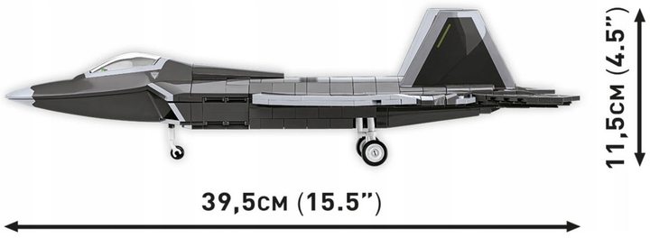 Klocki konstrukcyjne Cobi Armed Forces Raptor Lockheed F-22 695 elementów (5902251058555) - obraz 9